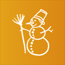 snow boy christmas clip art icon